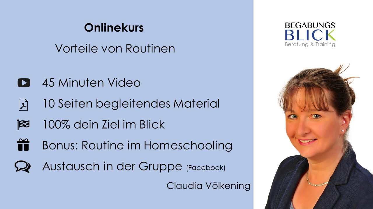 Onlinekurs Routine mit Homeschooling