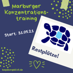 Read more about the article Marburger Konzentrationstraining Restplätze