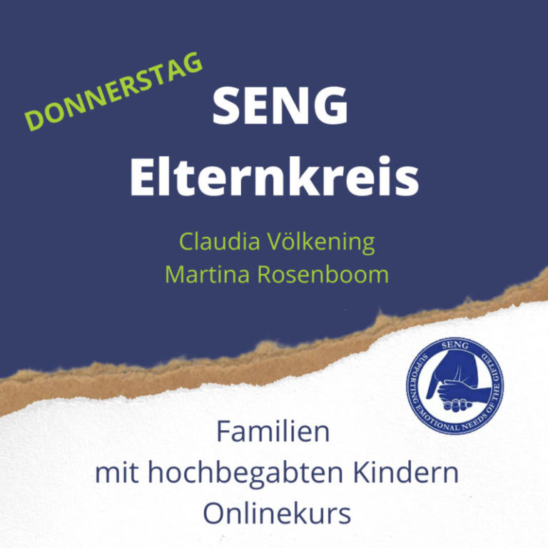 SENG Elternkreis Familien mit hochbegabten Kindern mit Claudia Völkening und Martina Rosenboom