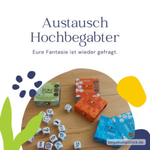 Story cubes - der Fantasie freien Lauf lassen, das gefällt hochbegabten Kindern.
