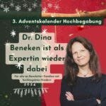 Dina Beneken unterstützt wieder den Adventskalender Hochbegabung mit einem Tipp.