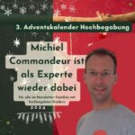 Michiel Commandeu unterstützt mit vielen Beiträgen den Adventskalender Hochbegabung.