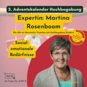 Martina Rosenboom stärkt Eltern hochbegabter Kinder