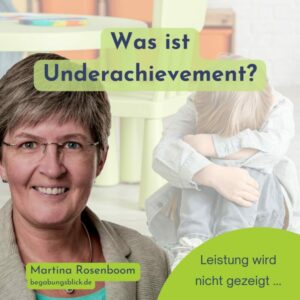 Minderleistung bedeutet, dass ein hochbegabtes Kind nicht seinen Fähigkeiten entsprechende Leistung zeigt.