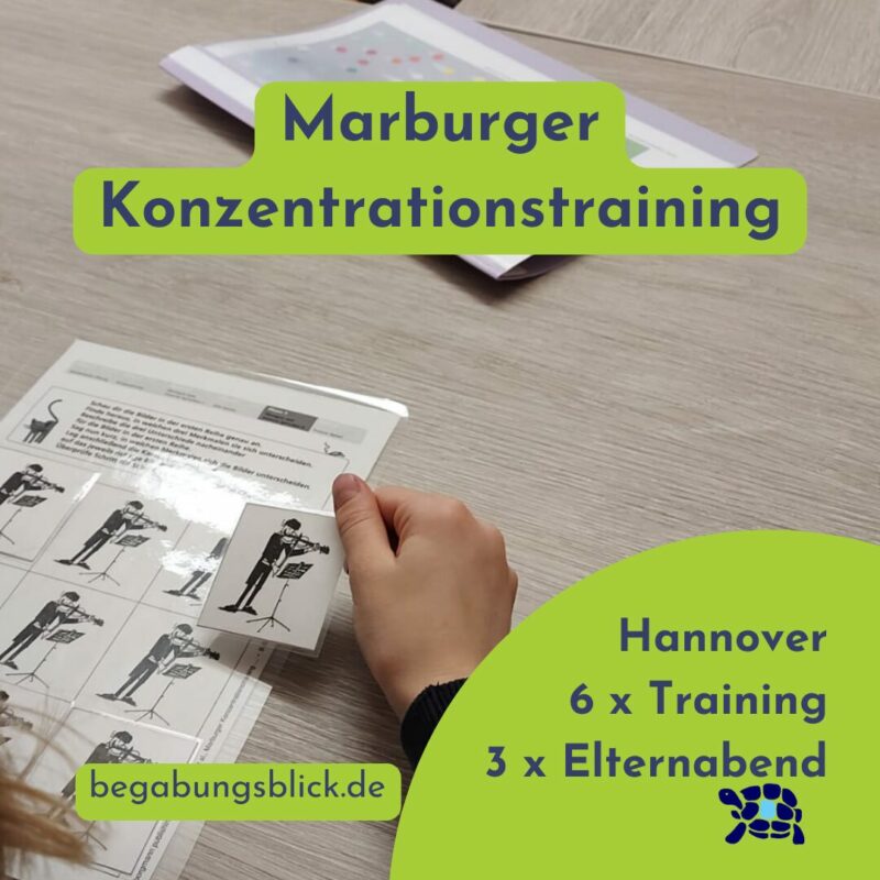 Marburger Konzentrationstraining für hochbegabte Schülerinnen und Schüler in Hannover