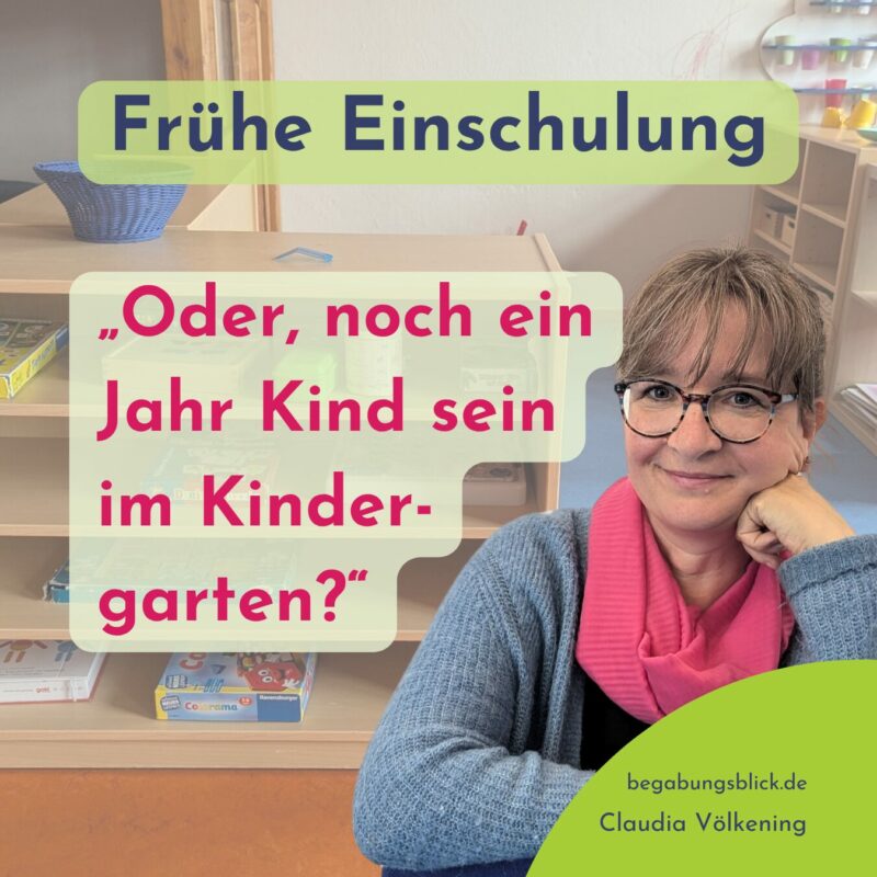 Mehr über den Artikel erfahren Frühe Einschulung