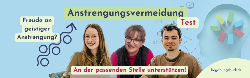 Die Anstrengungsvermeidung hängt mit der kognitiven Motivation des Kindes zusammen. Ein Testverfahren deckt auf.