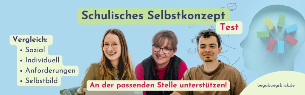 Um das schulische Selbstkonzept zu verbessern, nutzen wir ein Testverfahren. So können wir Eltern beraten, für passende Lösungen.