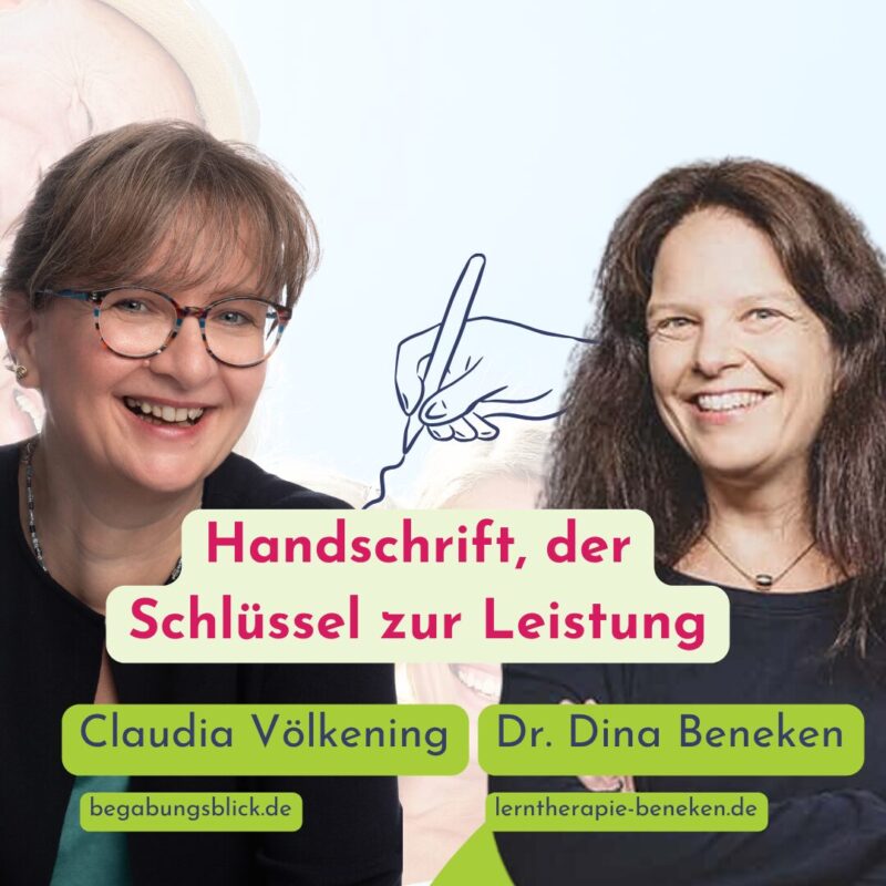 Handschrift als Schlüssel zur Leistung wird häufig unterschätzt. Eine automatisierte Handschrift als Schlüssel zur Leistung wird häufig unterschätzt. Eine automatisierte Handschrift kann Underachievement vorbeugen. Claudia Völkening von Begabungsblick und Dr. Dina Beneken informieren.