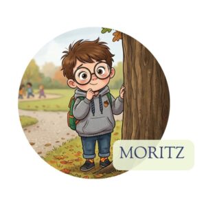 Moritz, motorisch langsam, aber irgendwie ganz pfiffig.