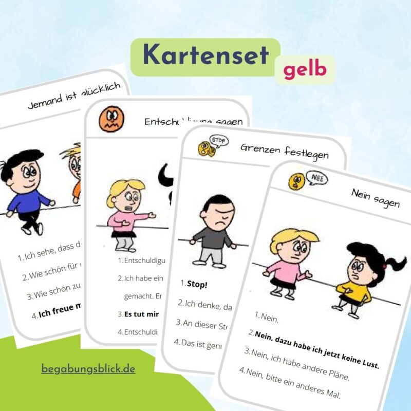 2026 Kartenset gelb: Vorschaubild mit wichtigen Aussagen.
